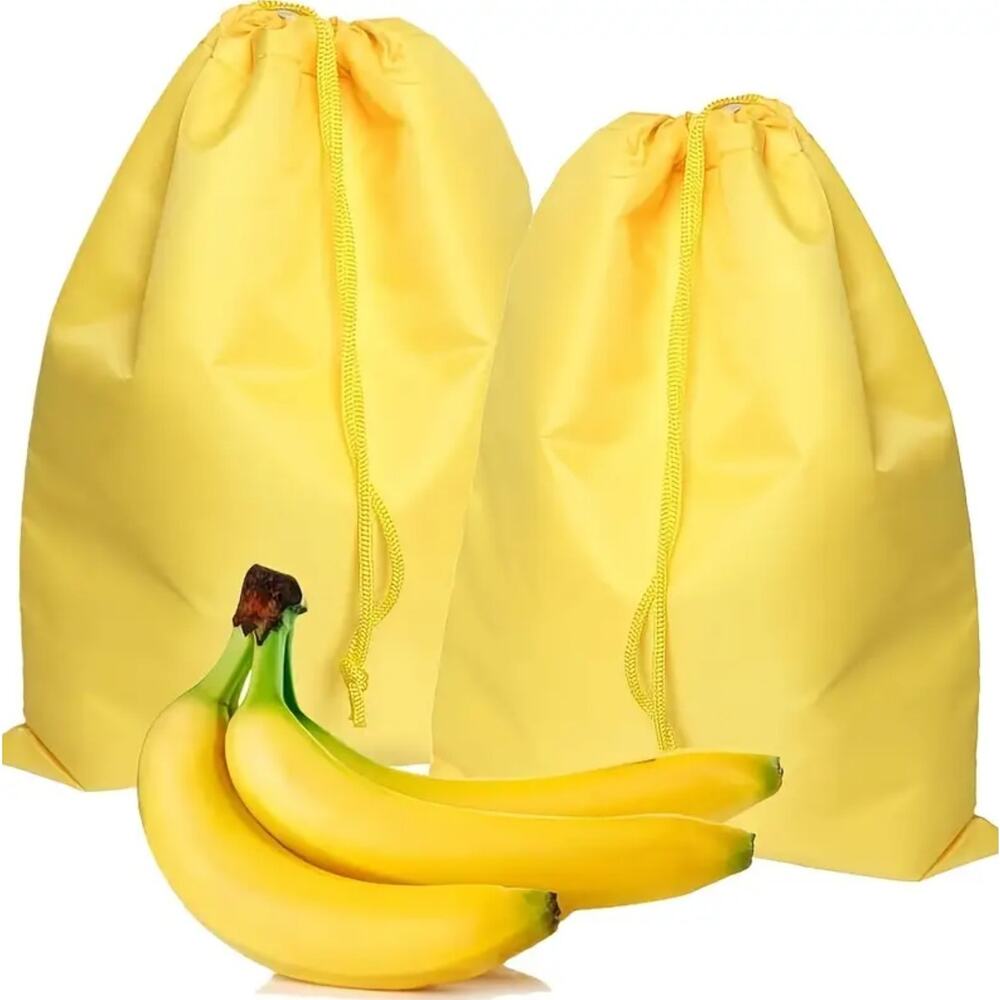 Yellow Reusable Freezer Storage Anti-Ripening for Bananas and Other Fruit - GUC